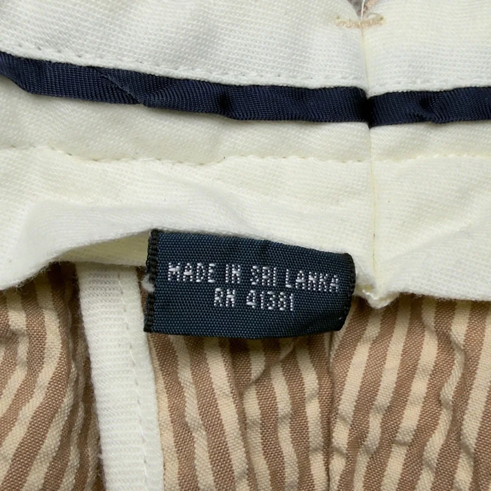 Polo Ralph Lauren Seersucker‎ Shorts Mens 38 Tan White Striped Excellent Cotton